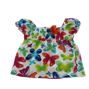 10/20$ Baby Butterfly Print Top Blouse size 12-18 months